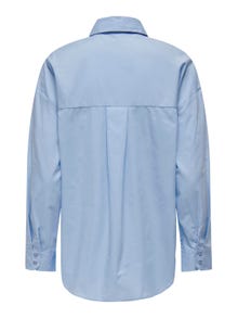 ONLY Shirt with broderie anglaise -Bel Air Blue - 15319136