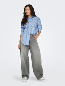 ONLY Regular Fit Skjortekrage Skjorte -Bel Air Blue - 15319136