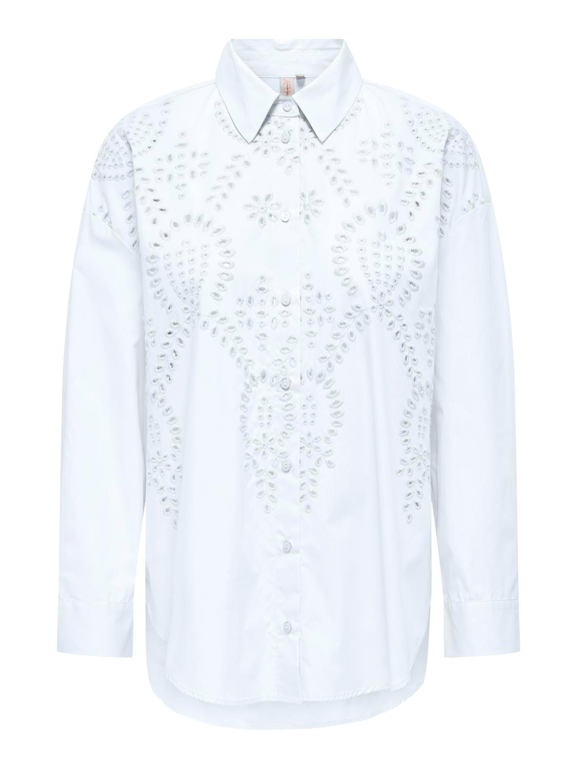 ONLY Camisas Corte regular Cuello de camisa -Bright White - 15319136