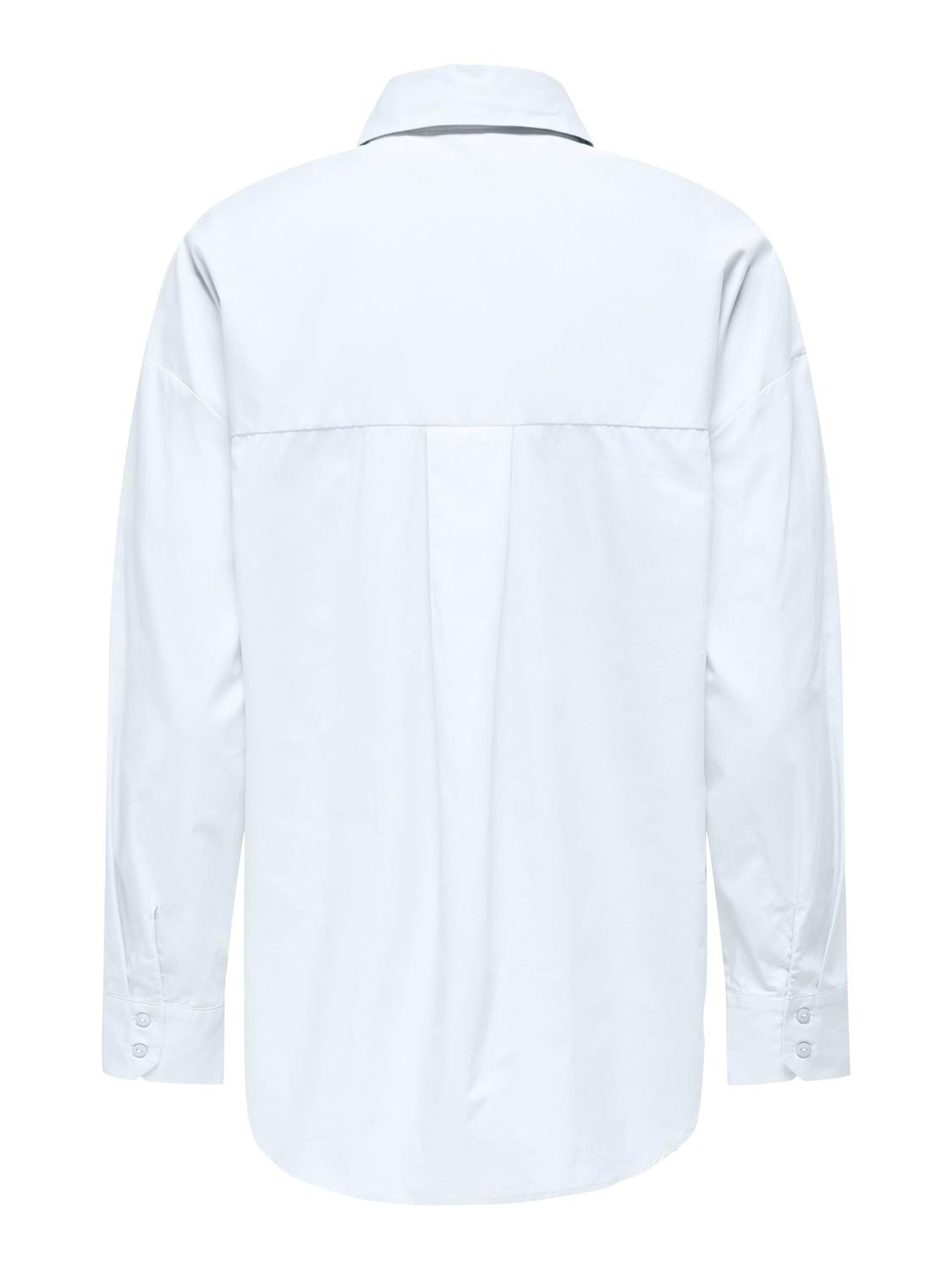 ONLY Camisas Corte regular Cuello de camisa -Bright White - 15319136