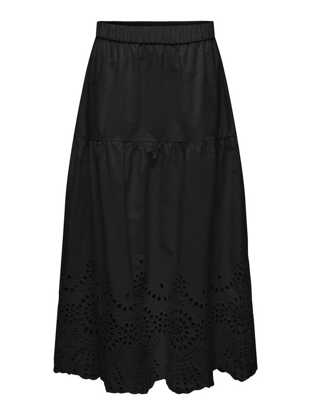 ONLY Maxi skirt with embrodery anglaise - 15319141