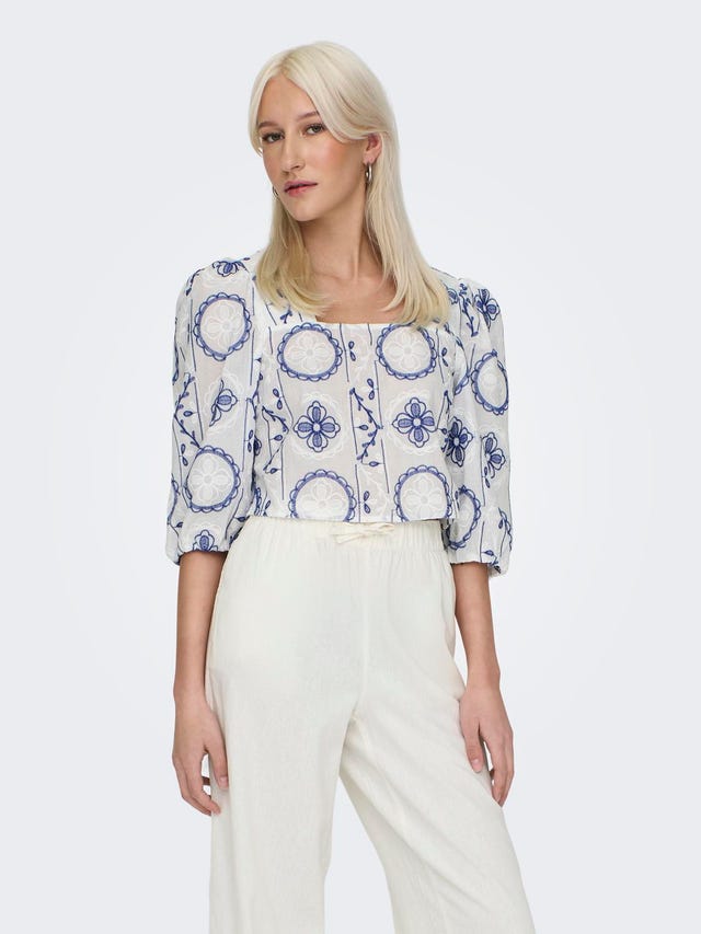 ONLY Cropped top with square neck - 15319195