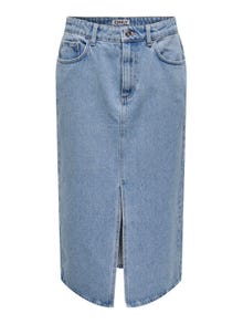 ONLY Midi-rok -Light Blue Denim - 15319268