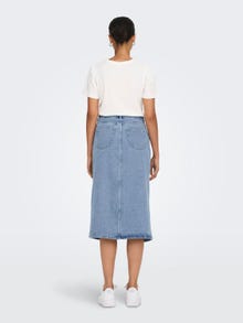 ONLY Midi skirt -Light Blue Denim - 15319268