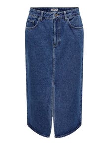 ONLY Midi-rok -Medium Blue Denim - 15319268