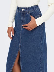 ONLY Midi-rok -Medium Blue Denim - 15319268