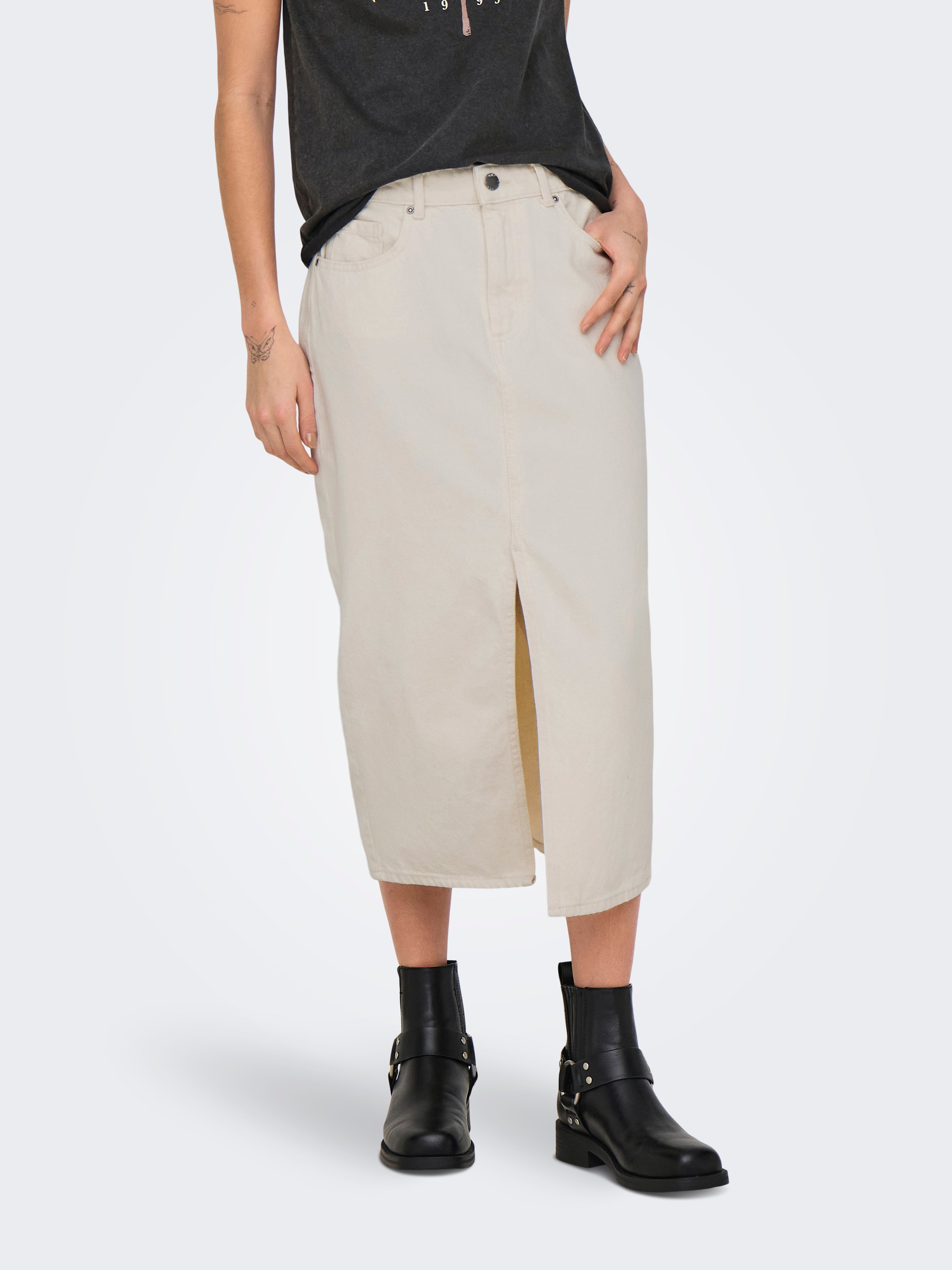 Onlbianca Denim Midirock