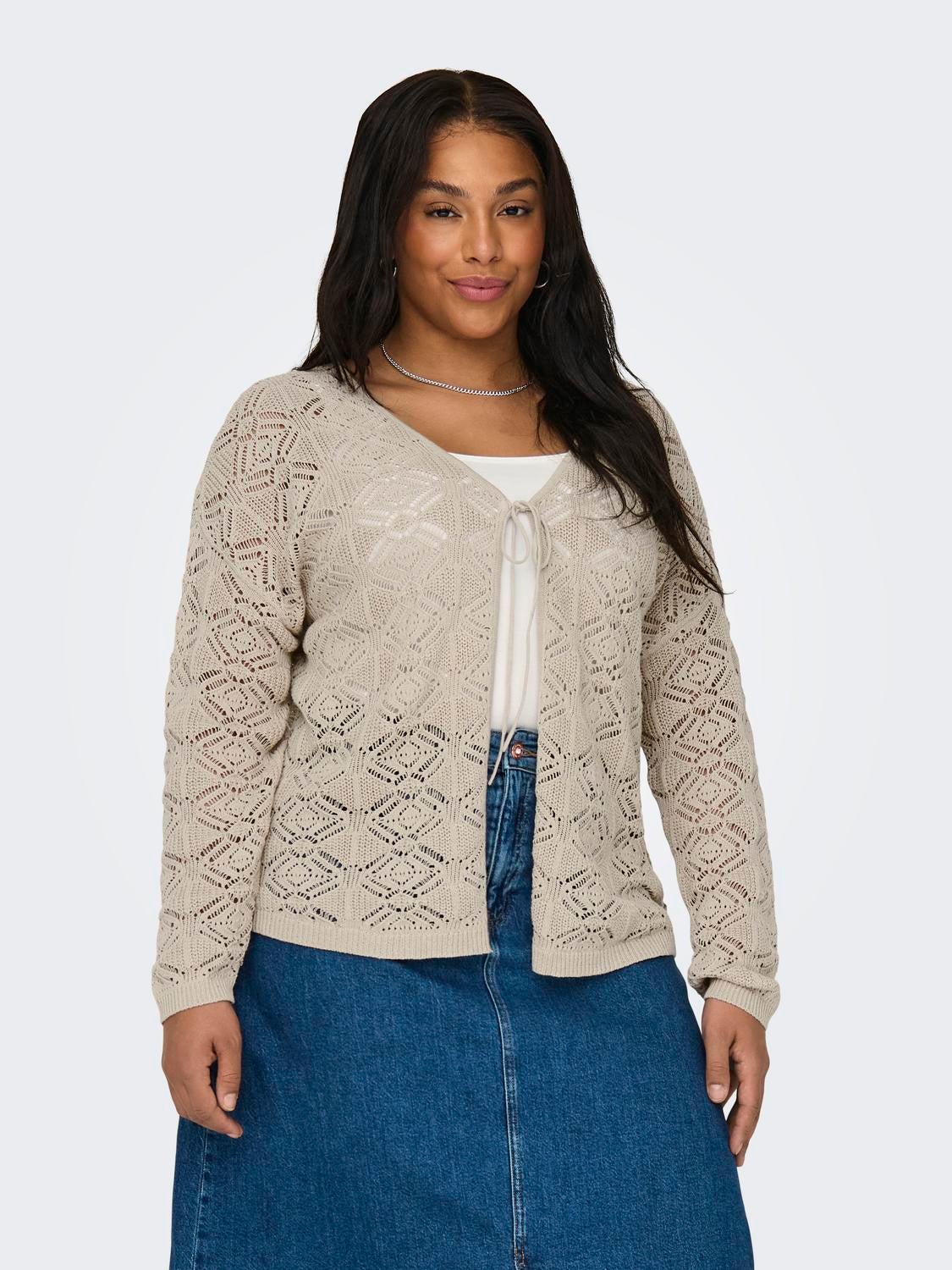 Plus size lace discount cardigans