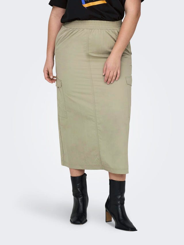 ONLY High waist Curve Long skirt - 15319338