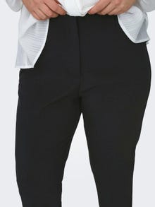ONLY Curvy bukser med høj talje -Black - 15319349