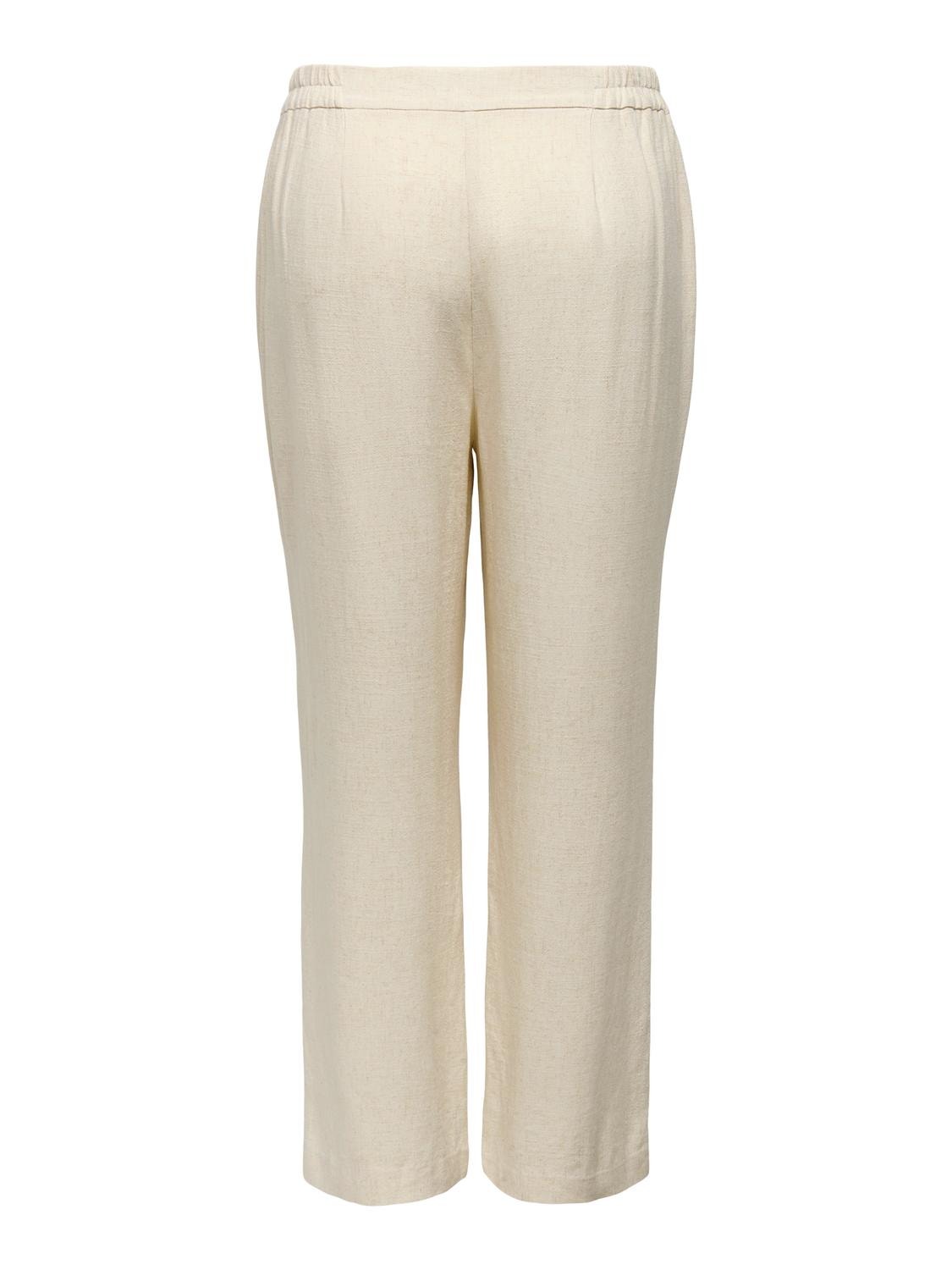 ONLY Curvy trousers with mid waist -Moonbeam - 15319370
