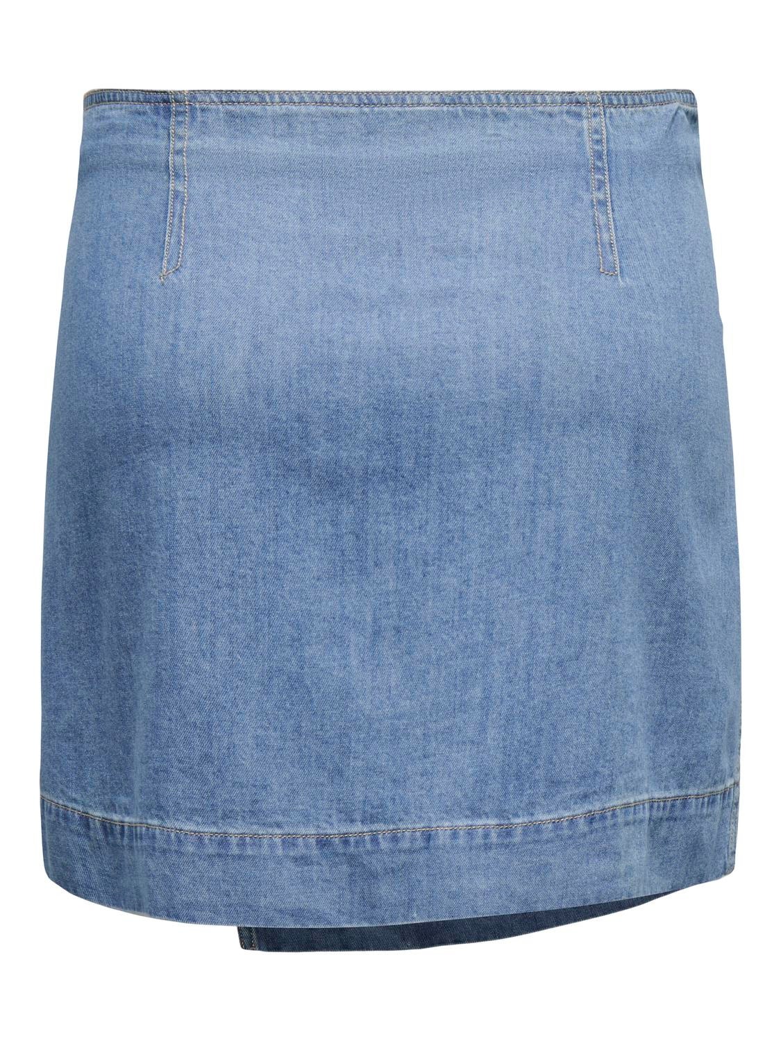 ONLY Mid waist Short skirt -Medium Blue Denim - 15319423