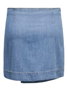 ONLY Mittlere Taille Kurzer Rock -Medium Blue Denim - 15319423