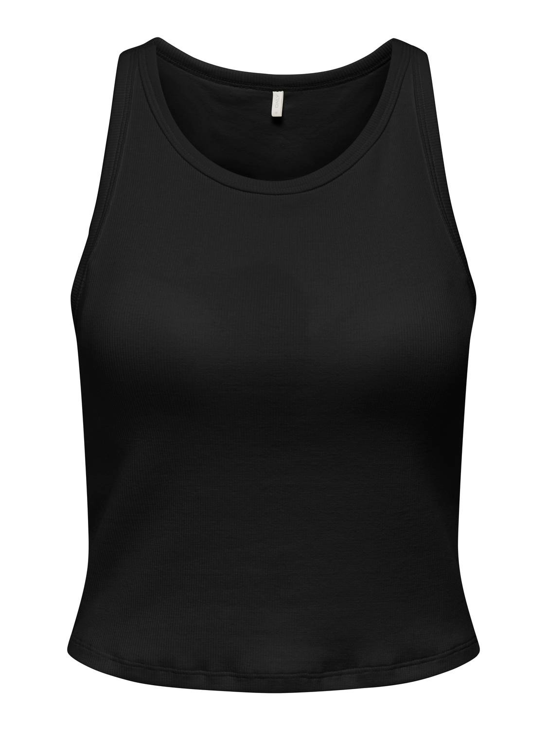 ONLY Cropped sleevesless top -Black - 15319477