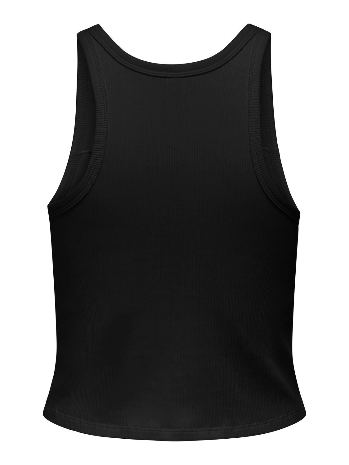 ONLY Cropped sleevesless top -Black - 15319477