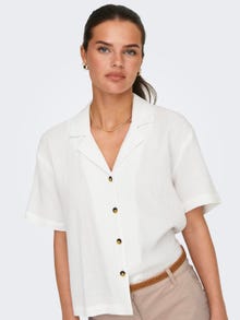 ONLY Loose fitted resort shirt -Cloud Dancer - 15319565