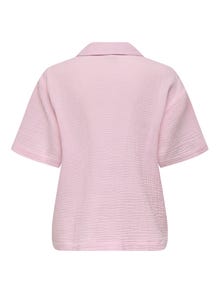 ONLY Lös passform Resortkrage Nedsänkta axlar Skjorta -Parfait Pink - 15319565