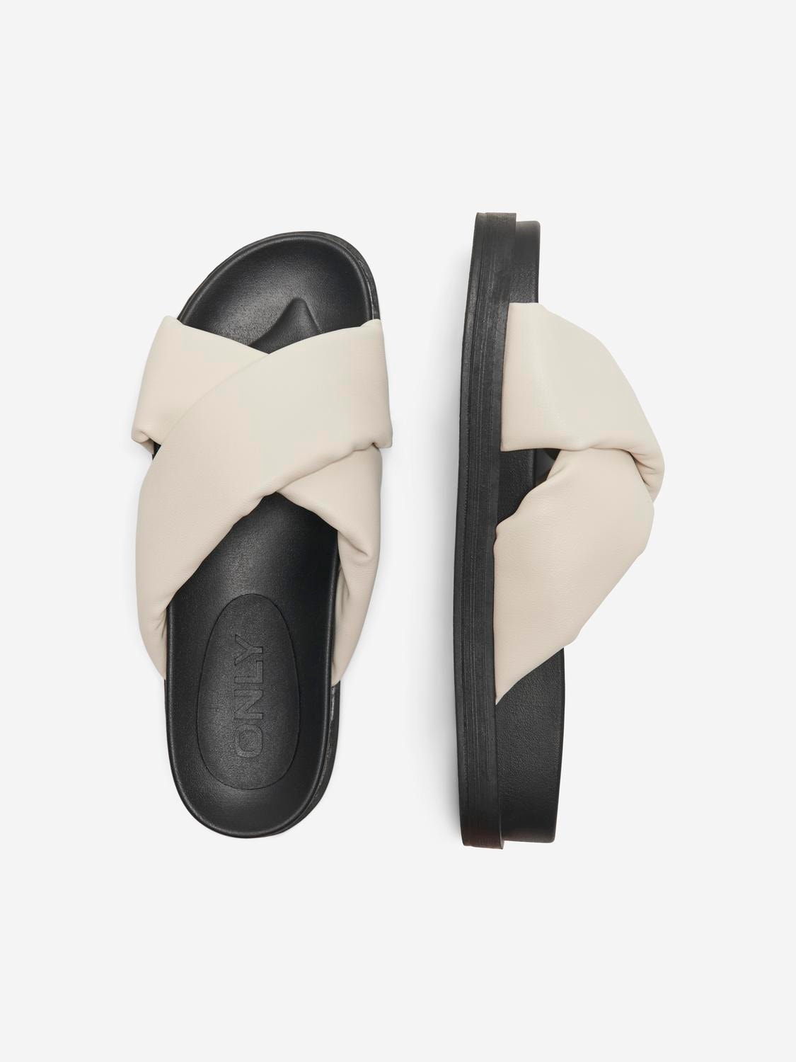 ONLY Faux leather sandals -White - 15319588