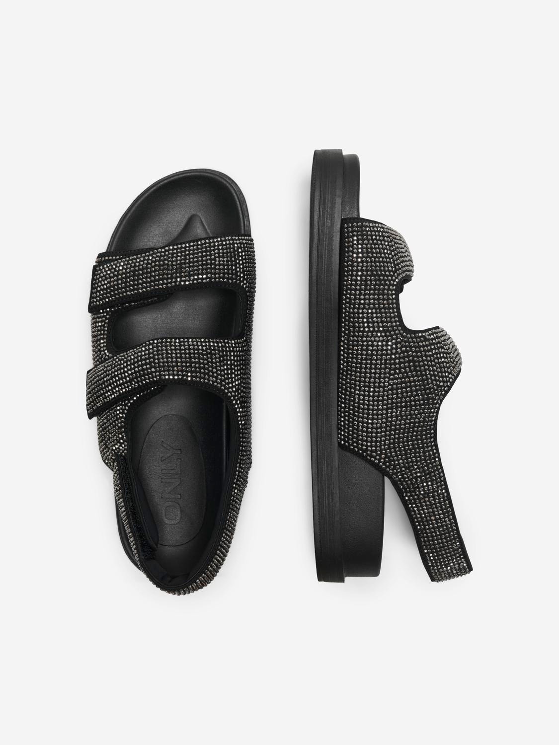 ONLY Open toe Adjustable strap Sandal -Black - 15319594