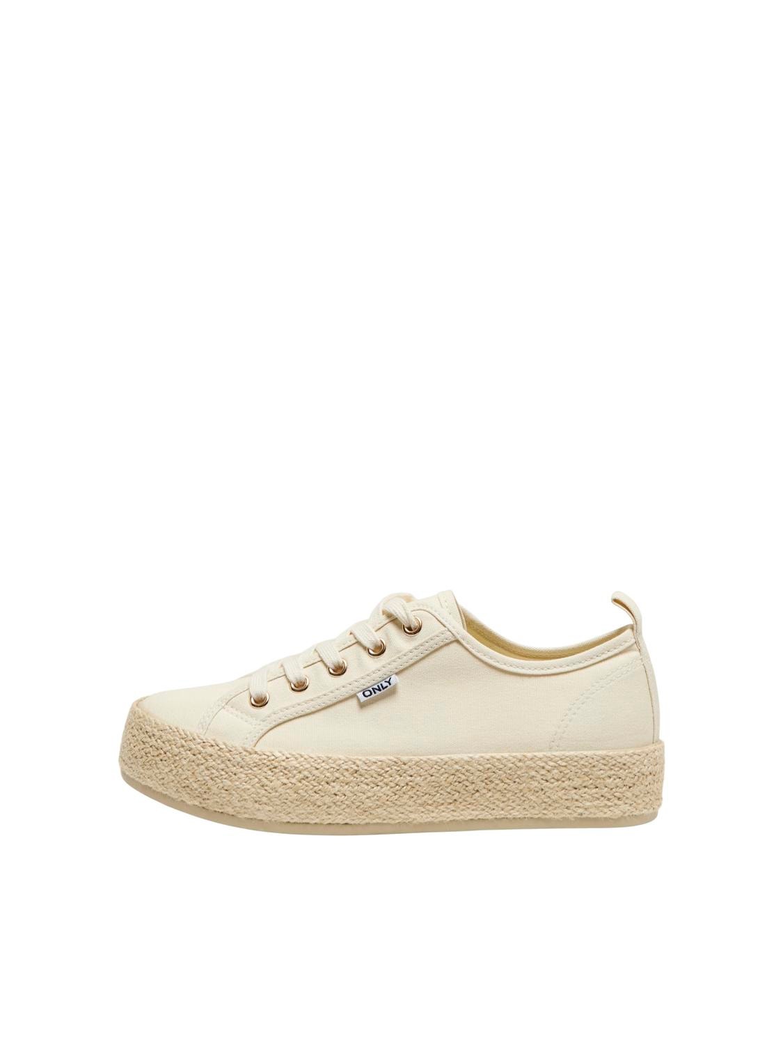ONLY Espardrille sneakers -Creme - 15319621