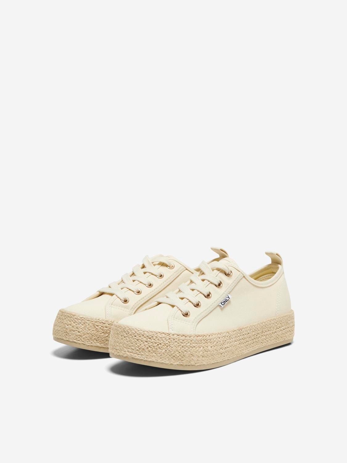 ONLY Espadrille sneakers -Creme - 15319621