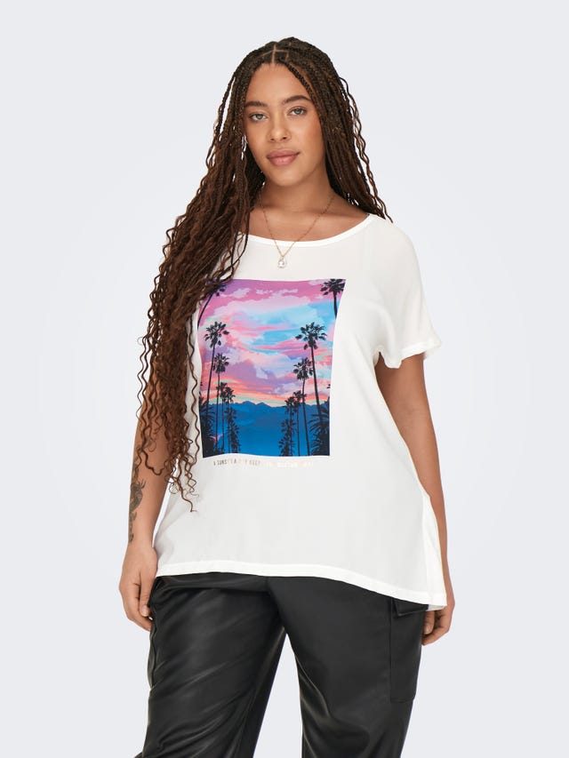 ONLY Curvy printed t-shirt - 15319623