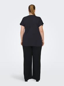 ONLY Regular Fit Round Neck T-Shirt -Black - 15319623