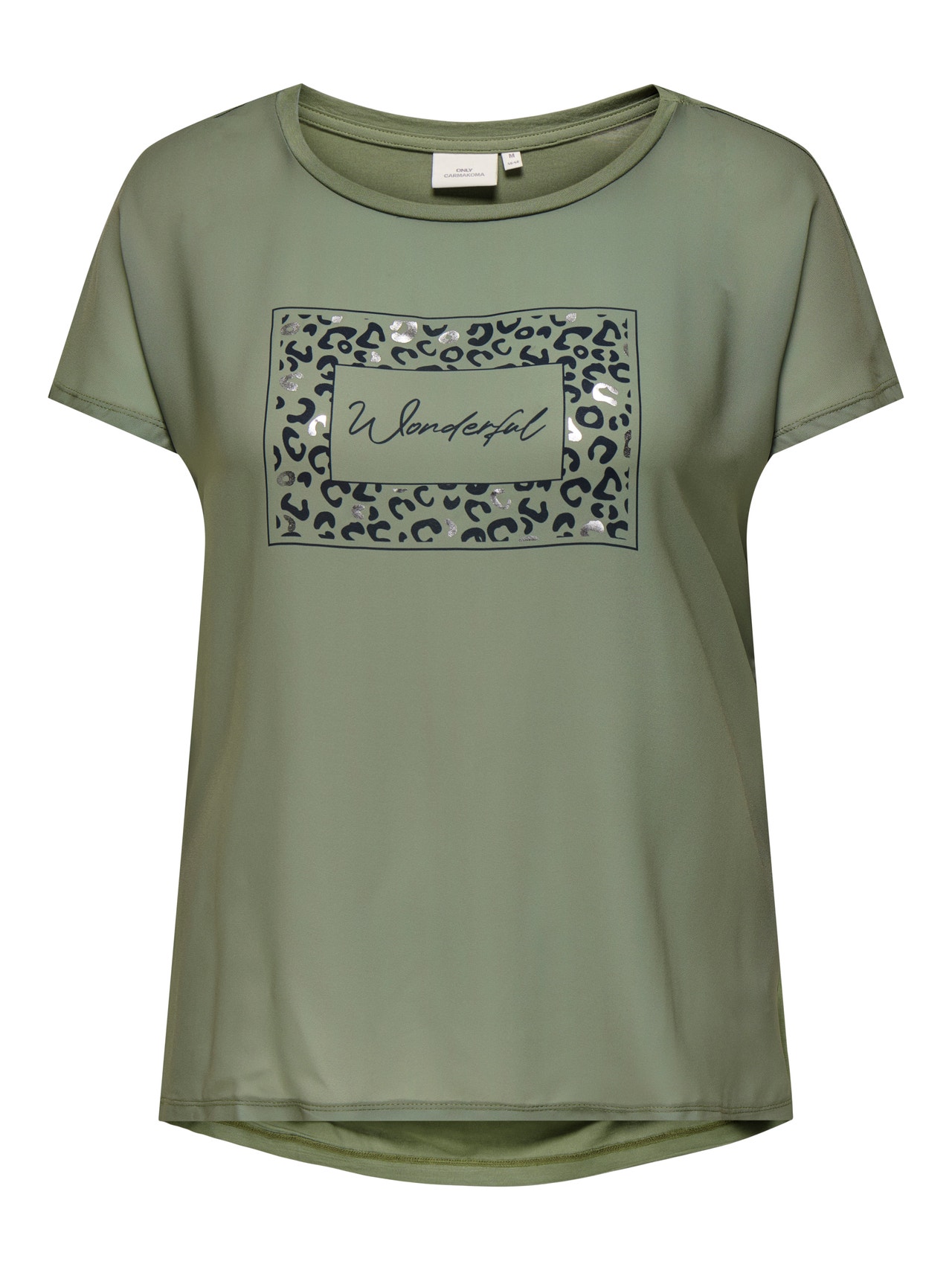 ONLY Curvy printet t-shirt -Deep Lichen Green - 15319623