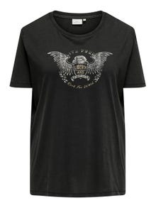 ONLY Boxy fit O-hals T-shirts -Black - 15319626