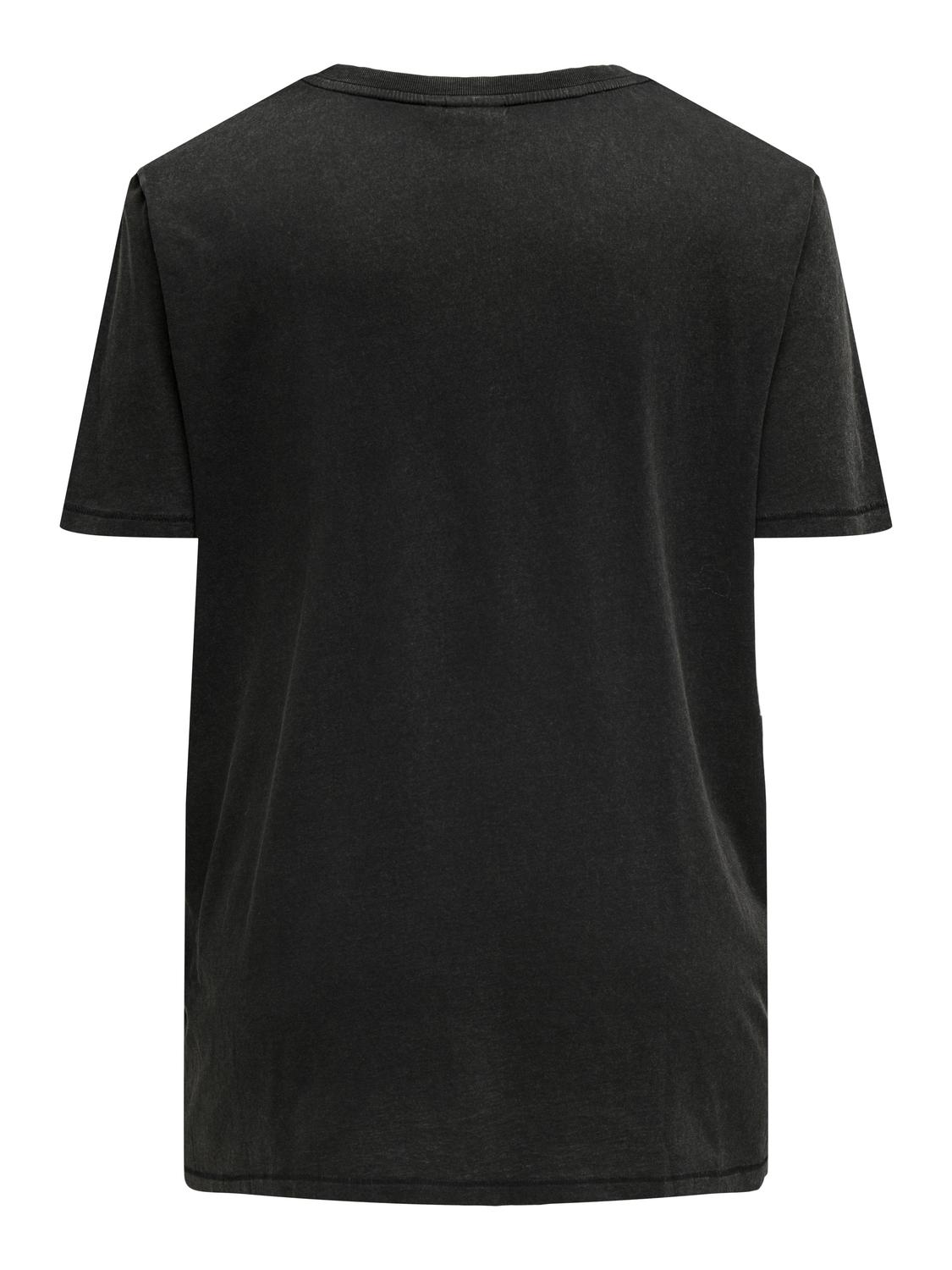 ONLY T-shirts Boxy Fit Col rond -Black - 15319626