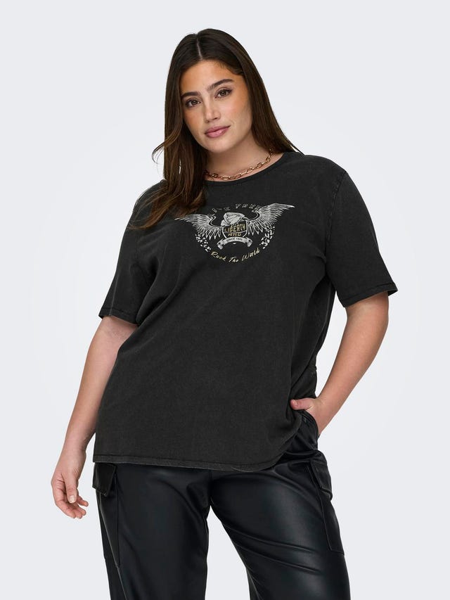 ONLY Curvy o-neck t-shirt - 15319626