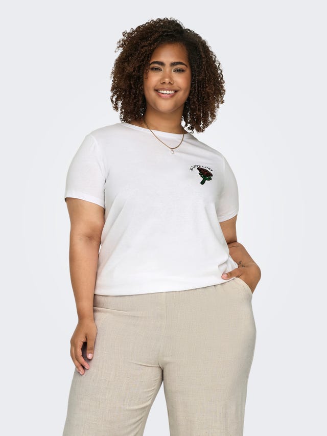 ONLY Curvy o-neck t-shirt - 15319628