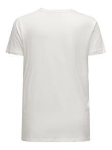 ONLY Krój regularny Okragly dekolt T-shirt -Cloud Dancer - 15319631