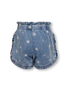 ONLY Broderede denim shorts -Medium Blue Denim - 15319643