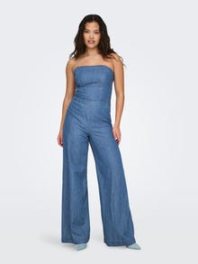 ONLY Jumpsuit -Medium Blue Denim - 15319698