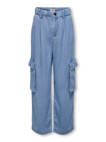ONLY Weiter Beinschnitt Jeans -Medium Blue Denim - 15319704