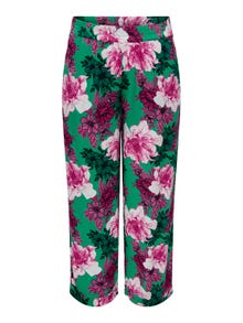 ONLY Loose Fit High waist Trousers -Deep Mint - 15319715