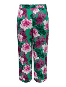 ONLY Curvy HW pants with pattern -Deep Mint - 15319715