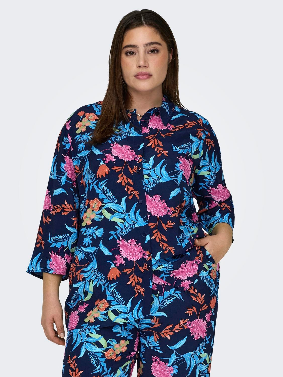 ONLY Curvy printed shirt -Naval Academy - 15319730