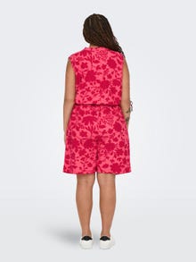ONLY Curvy patterned shorts -Coral Paradise - 15319767