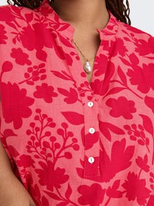ONLY Curvy v-hals top -Coral Paradise - 15319772