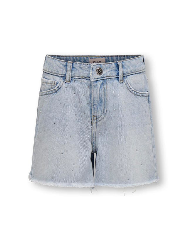 ONLY Denim shorts with rhinestones - 15319781