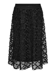 ONLY Curvy midi skirt -Black - 15319827