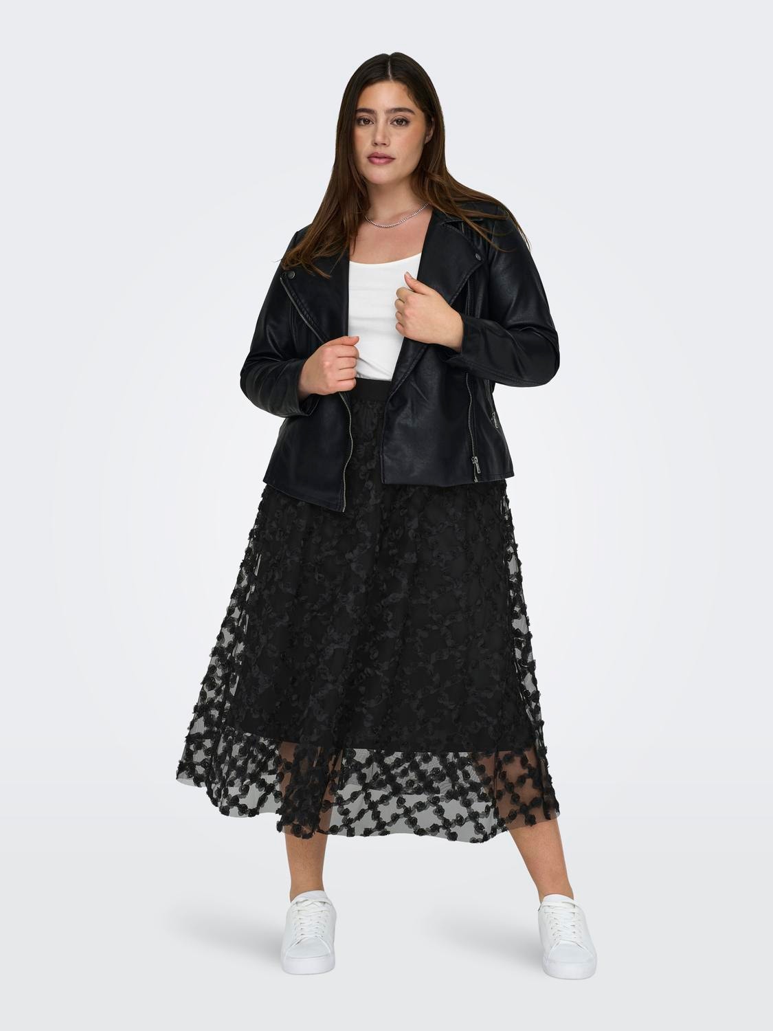 ONLY Curve Midi skirt -Black - 15319827