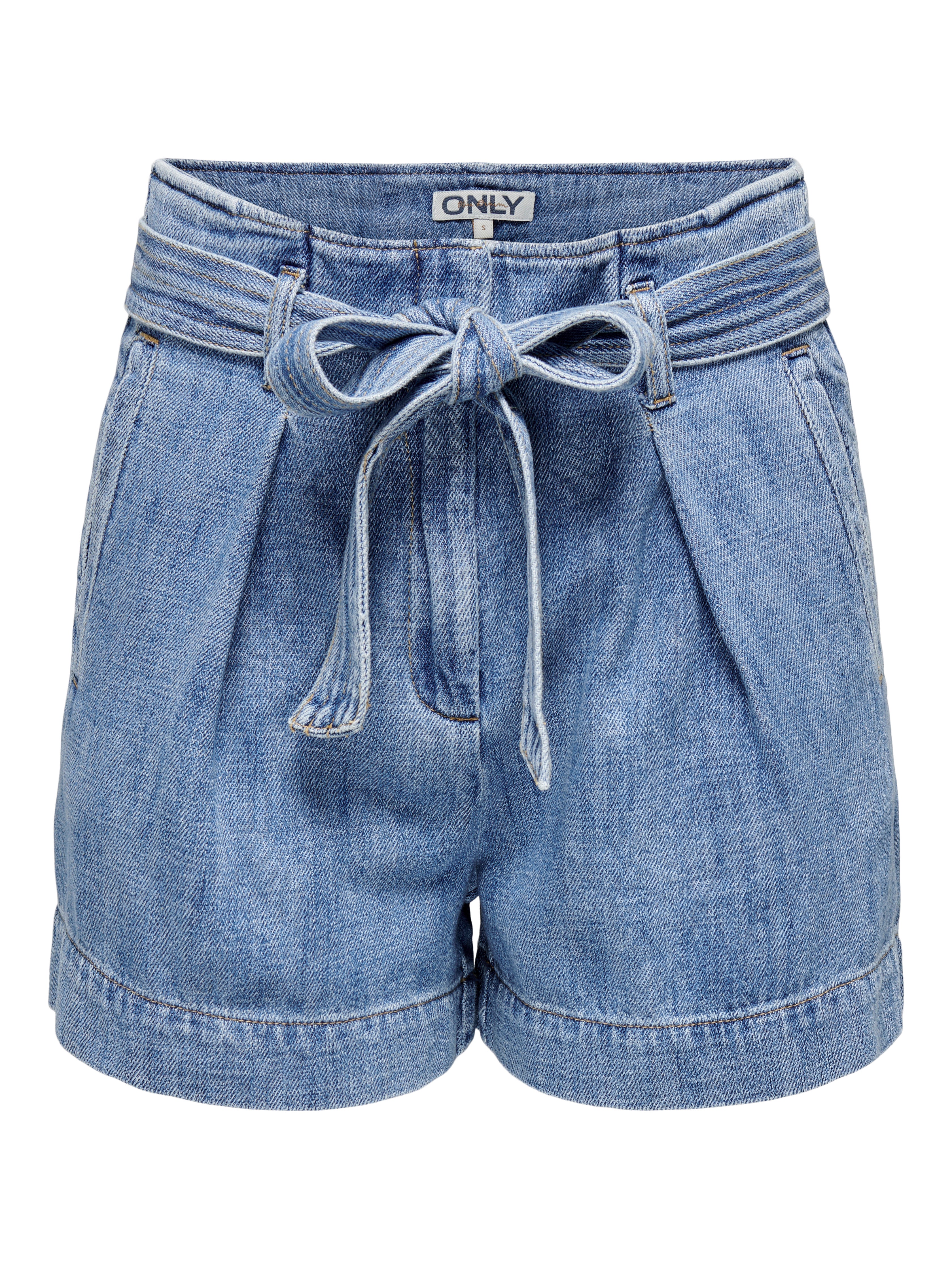 Thumbnail - Onljenna Hohe Taille Locker Geschnitten Jeans-shorts