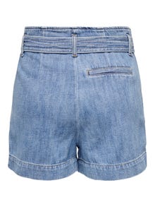 ONLY Opušteno prianjanje Visoki struk Kratke hlače -Light Blue Denim - 15319863