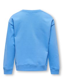 ONLY O-hals sweatshirt -Azure Blue - 15319873