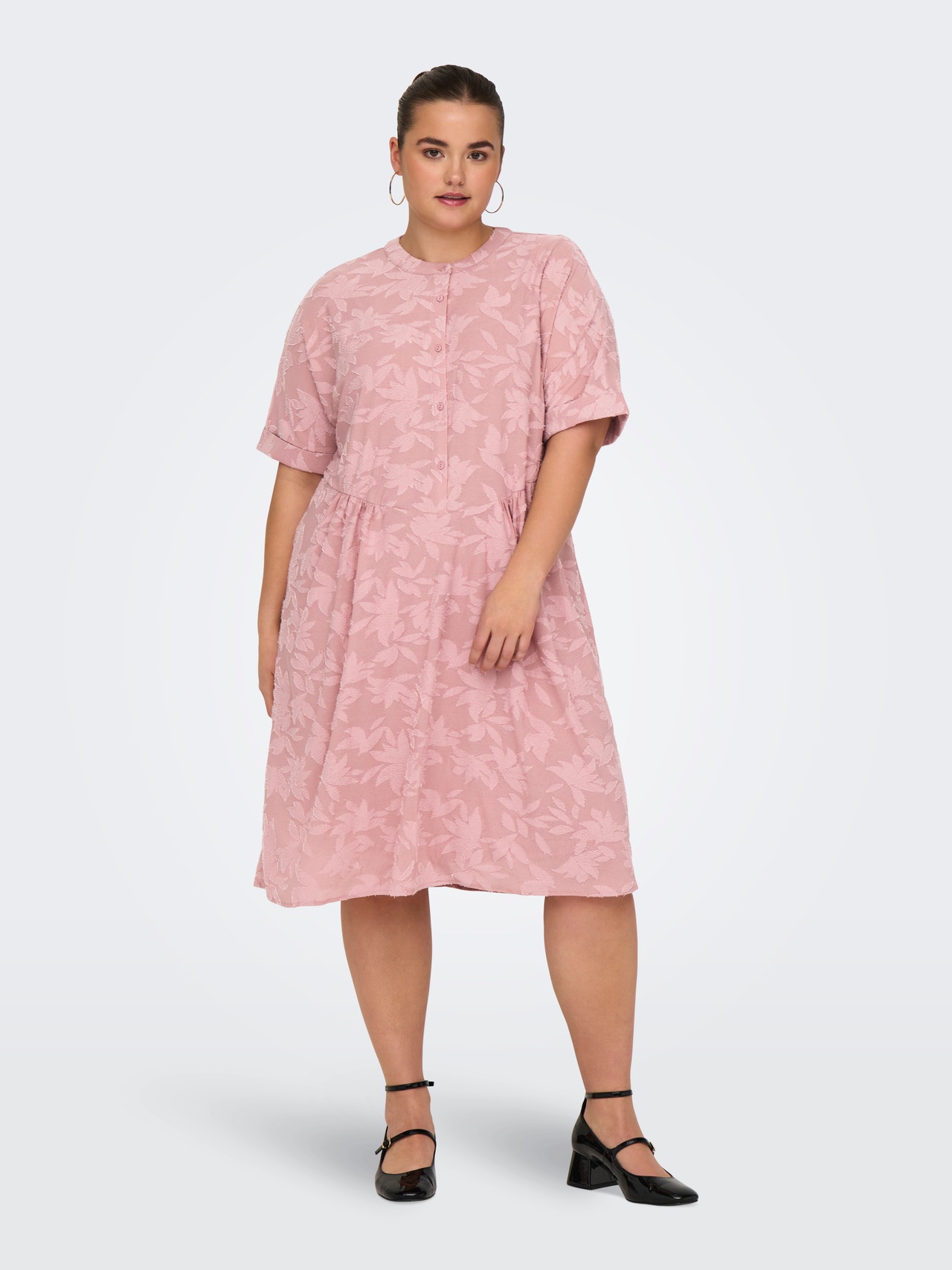 ONLY Tavapärane lõige Hiina krae Pikem kleit -Rose Smoke - 15319887