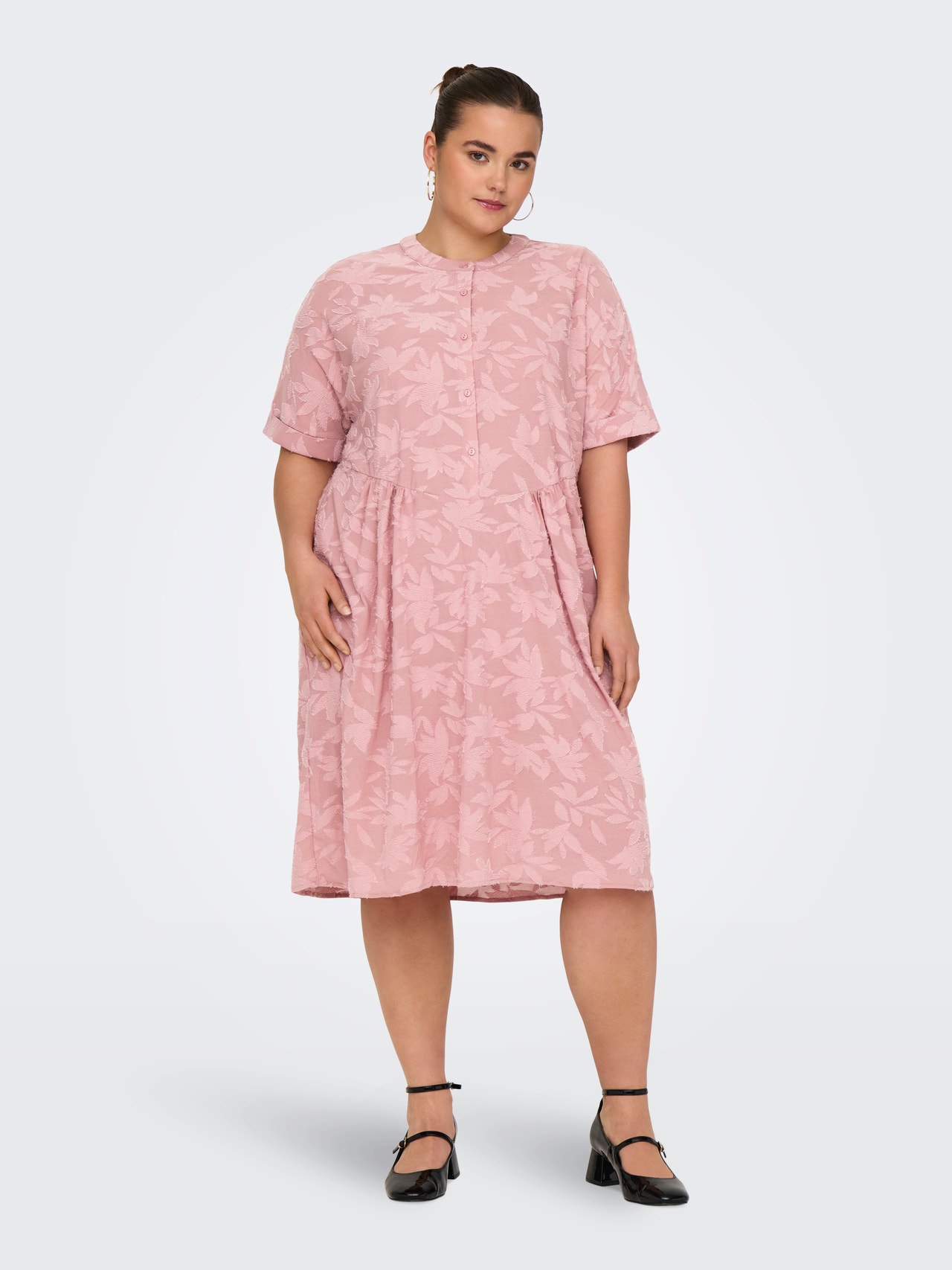 ONLY Tavapärane lõige Hiina krae Pikem kleit -Rose Smoke - 15319887