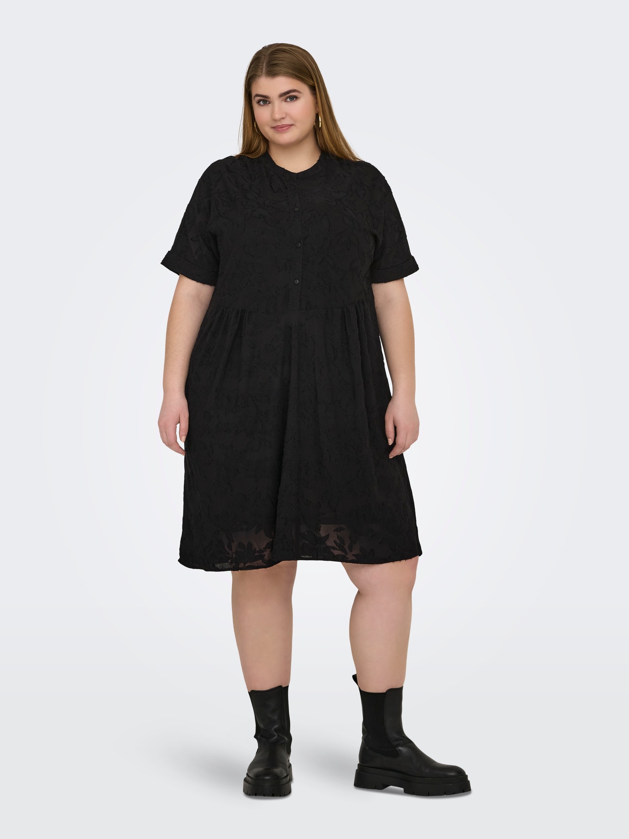 ONLY Curvy midi dress -Black - 15319887